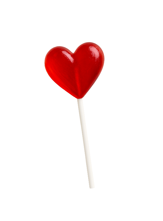 Heart lollipop