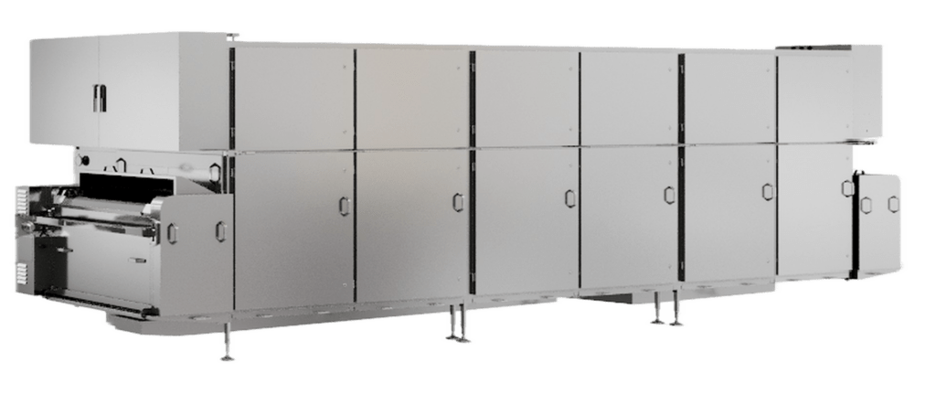 222TR Cooling tunnel for hard candy, soft candy, flat lollipops and gum.